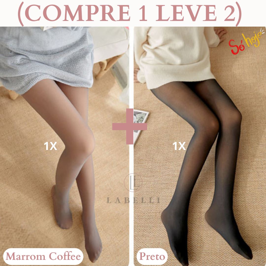 Kit Meia Calça Forrada Translúcida com Aquecimento (COMPRE 1 LEVE 2) - Direct Ofertas