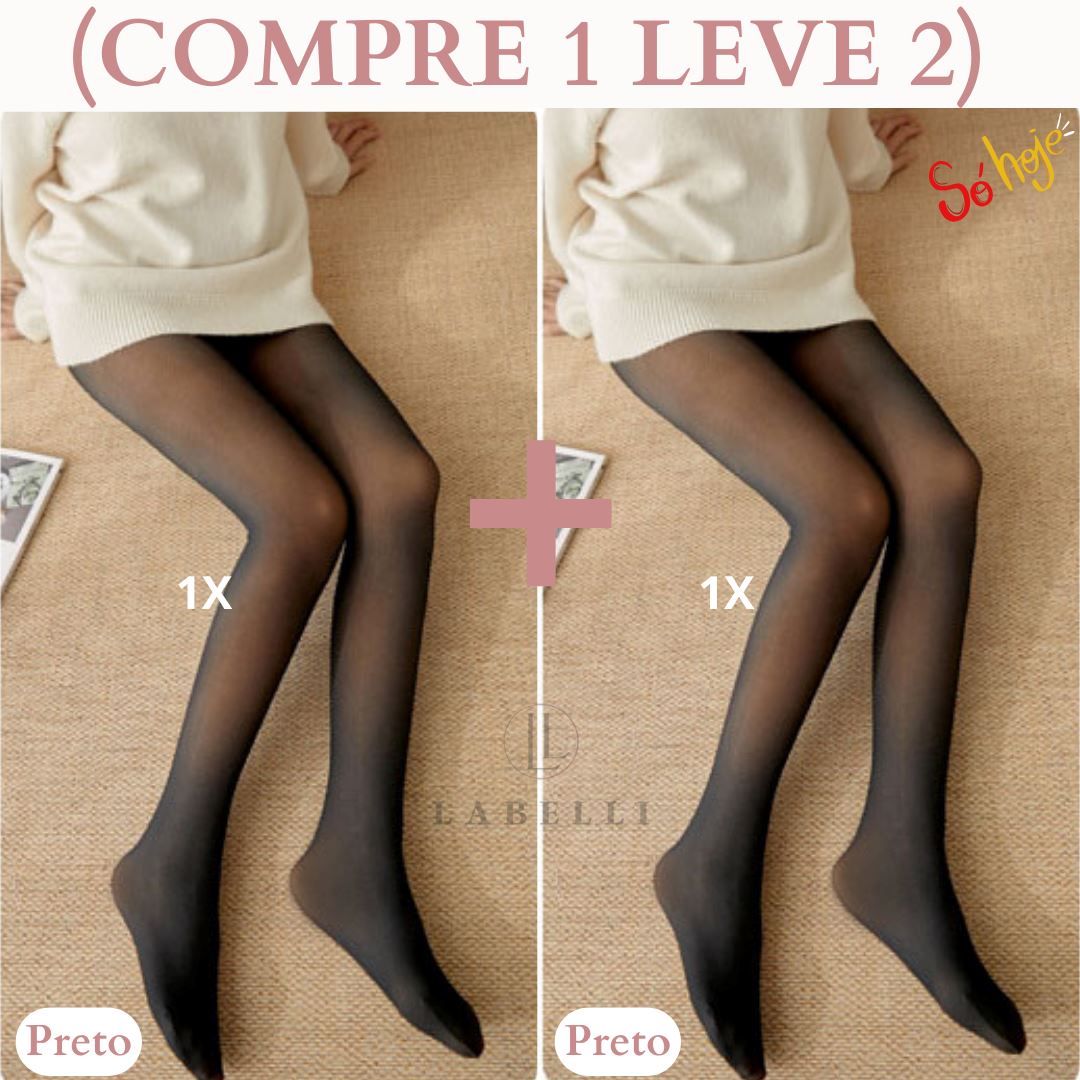 Kit Meia Calça Forrada Translúcida com Aquecimento (COMPRE 1 LEVE 2) - Direct Ofertas