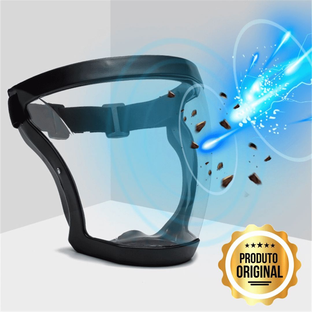 Máscara de Proteção Indestrutível Anti Embaçante Face Shield Máscara de Proteção Indestrutível P13 Direct Ofertas 