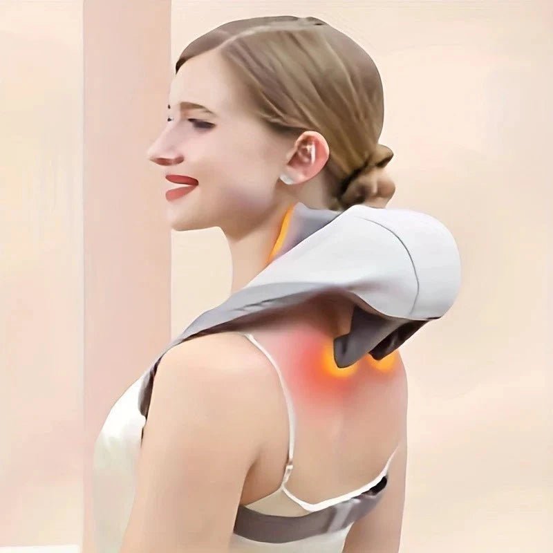 Massageador Inteligente com Aquecimento – Pescoço e Ombros Sem Dor - Direct Ofertas