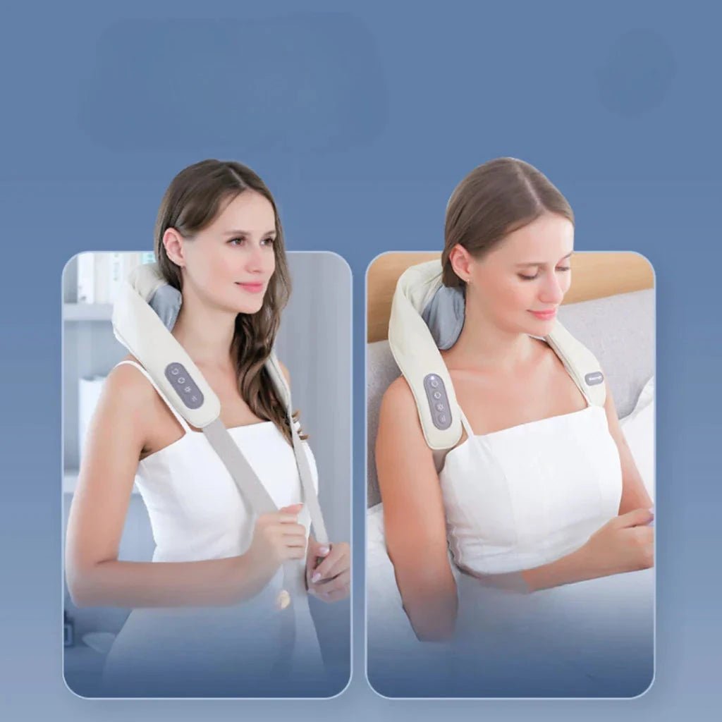 Massageador Inteligente com Aquecimento – Pescoço e Ombros Sem Dor - Direct Ofertas
