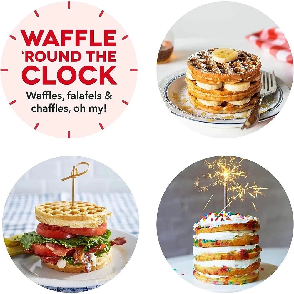 Mini Máquina de Waffles Elétrica Portátil - Direct Ofertas