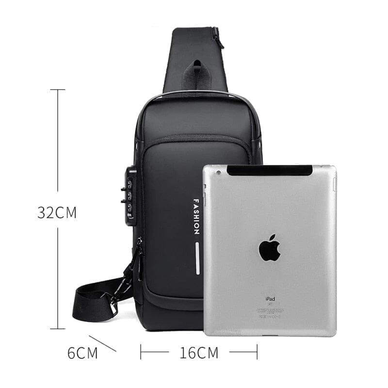 Mochila Anti - Furto com Senha USB - Bolsa Slim Bag - Direct Ofertas
