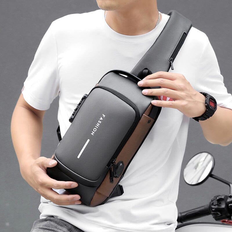 Mochila Anti - Furto com Senha USB - Bolsa Slim Bag - Direct Ofertas