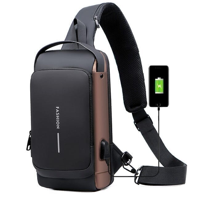 Mochila Anti - Furto com Senha USB - Bolsa Slim Bag - Direct Ofertas