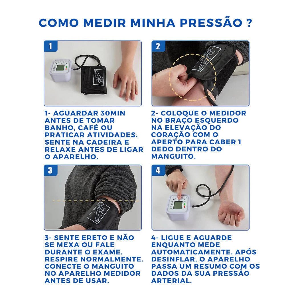 Monitor Digital de Pressão Jorge - Direct Ofertas