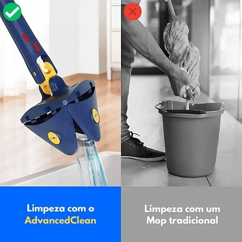 Mop de Limpeza Giratório - AdvancedClean© (+ Brinde Grátis!) - Direct Ofertas