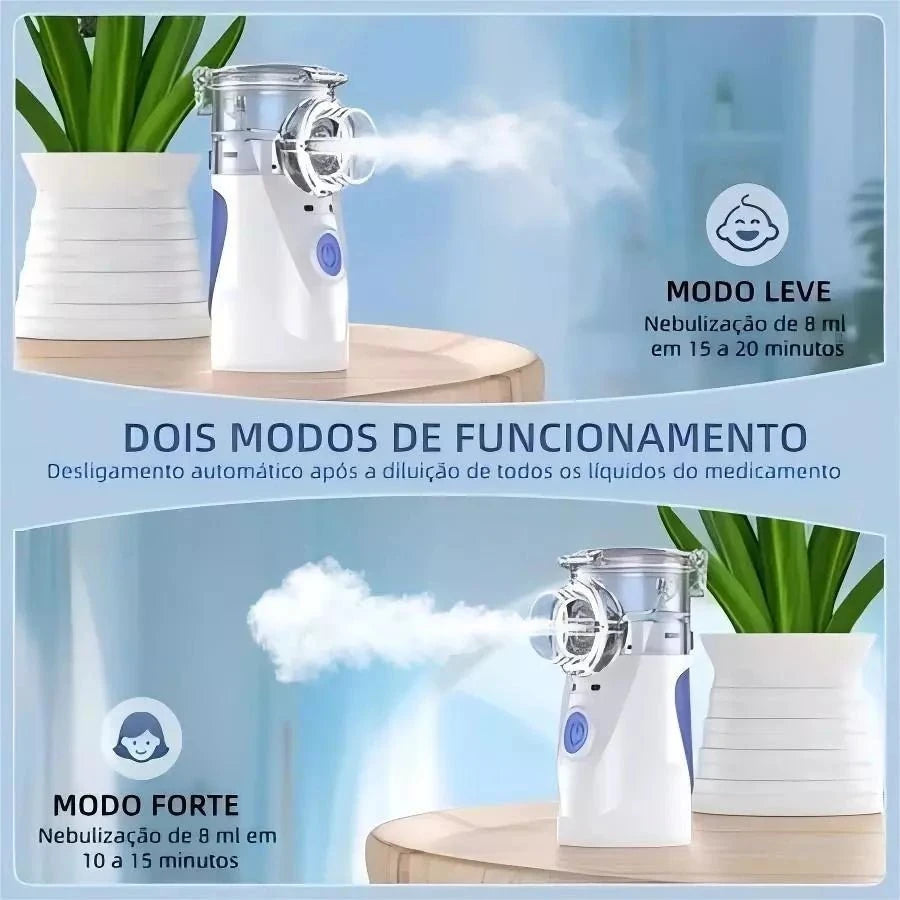 Nebulizador Ultrassônico Portátil Nebulizador Ultrassônico PS1 Direct Ofertas 
