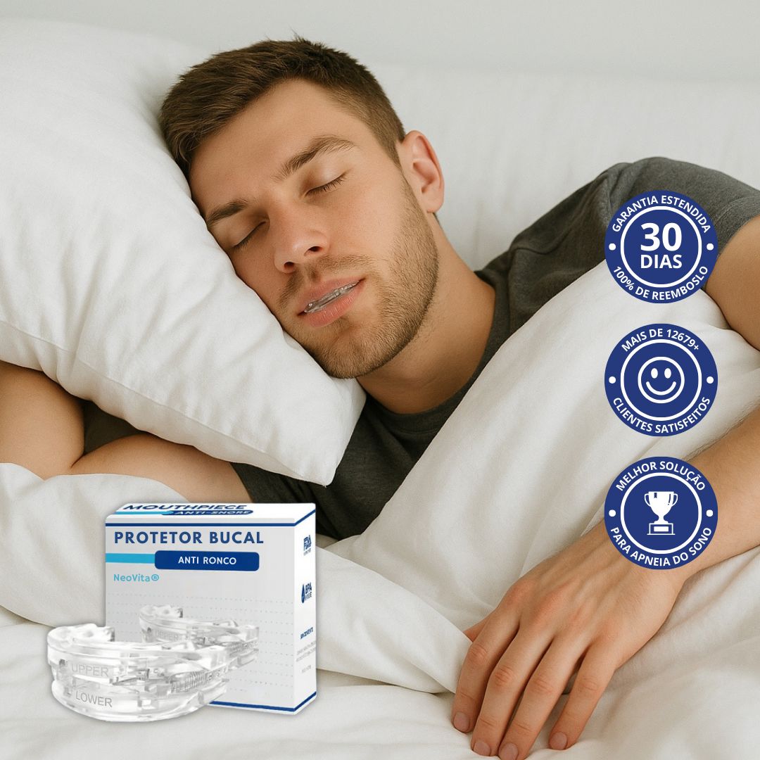 NeoVita® Protetor Bucal Ajustável Anti - Ronco - Direct Ofertas