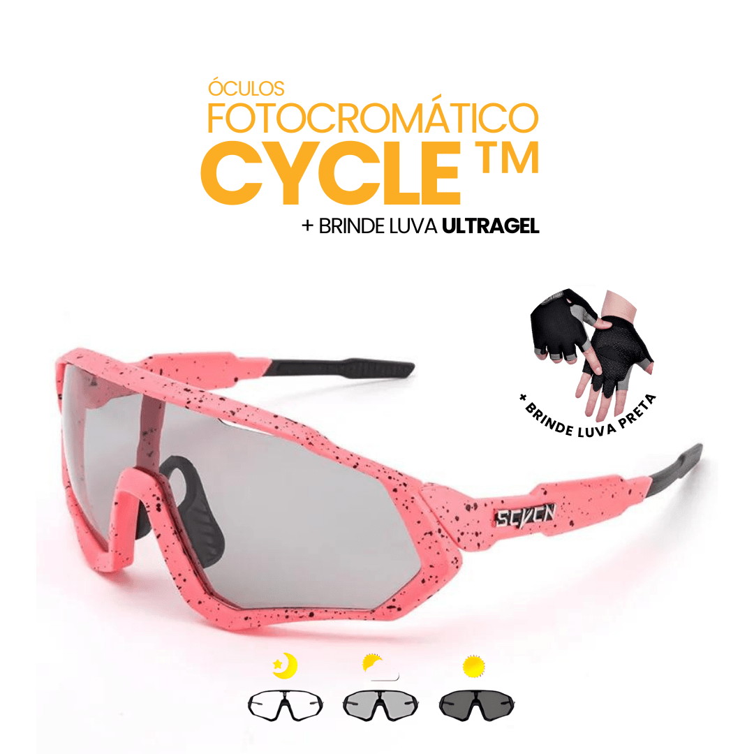Óculos Fotocromático Cycle™ + BRINDE LUVA ULTRAGEL - Direct Ofertas