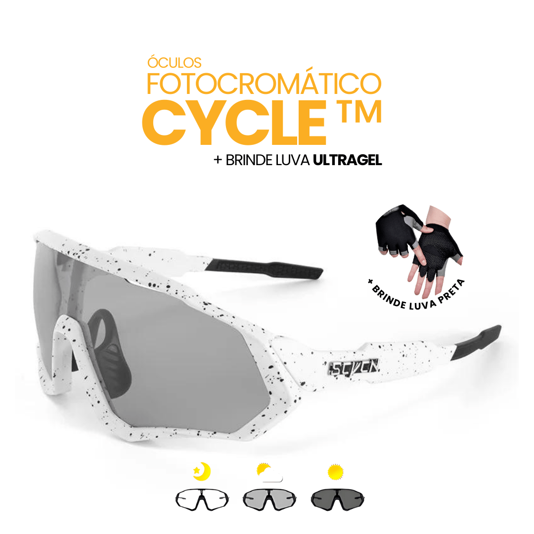 Óculos Fotocromático Cycle™ + BRINDE LUVA ULTRAGEL - Direct Ofertas