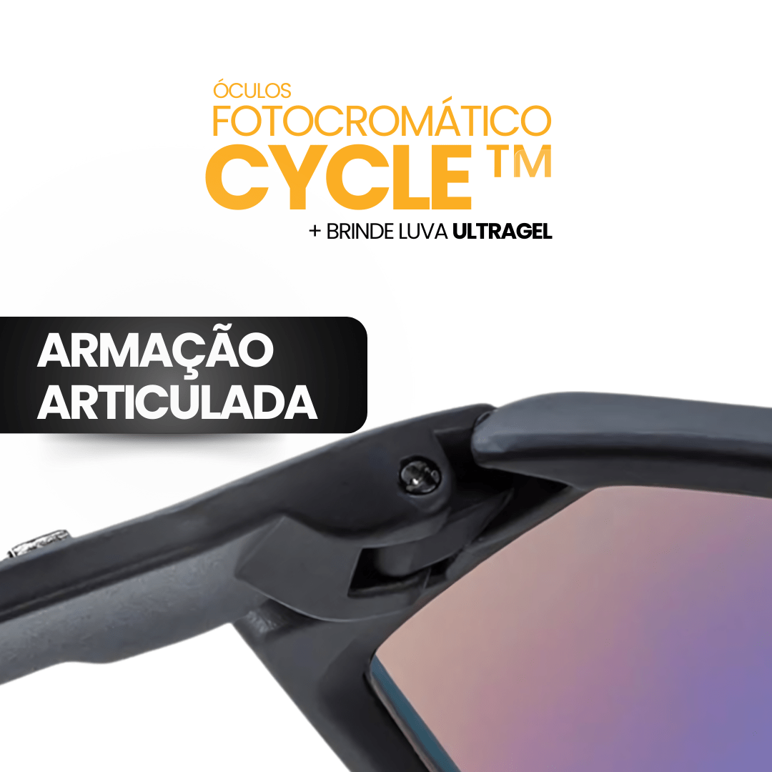 Óculos Fotocromático Cycle™ + BRINDE LUVA ULTRAGEL - Direct Ofertas