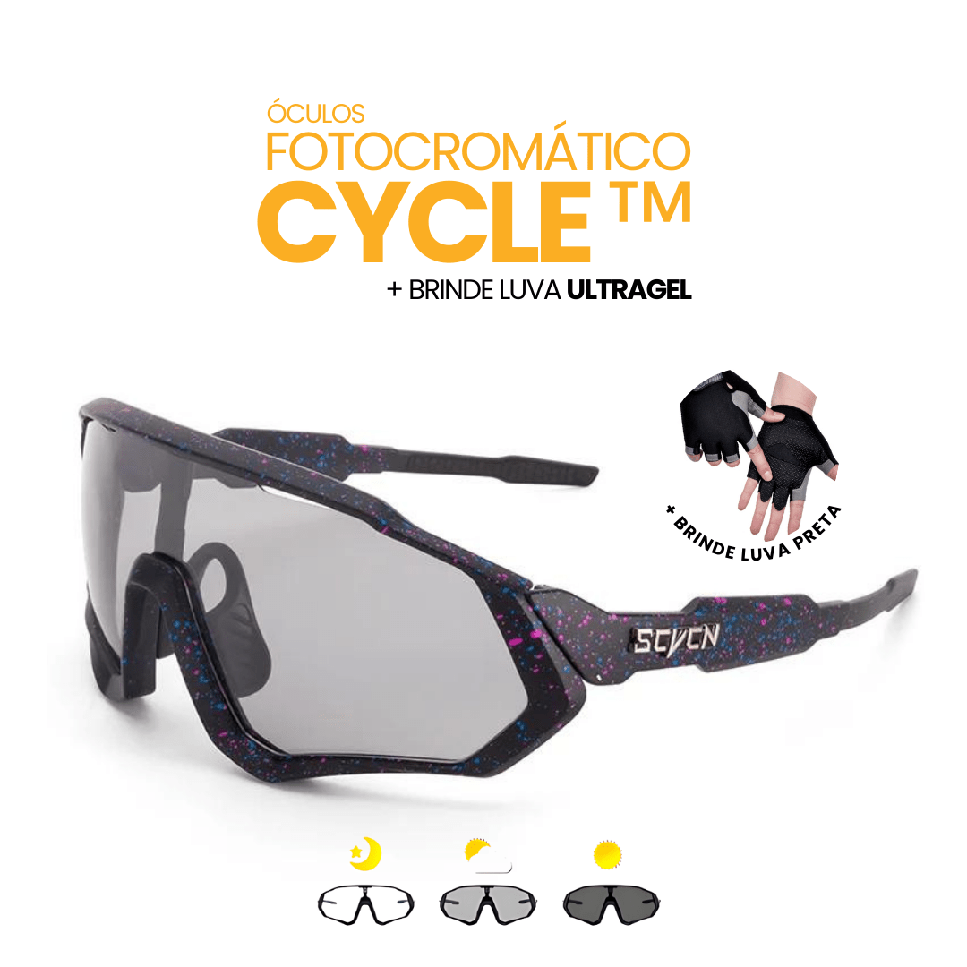 Óculos Fotocromático Cycle™ + BRINDE LUVA ULTRAGEL - Direct Ofertas