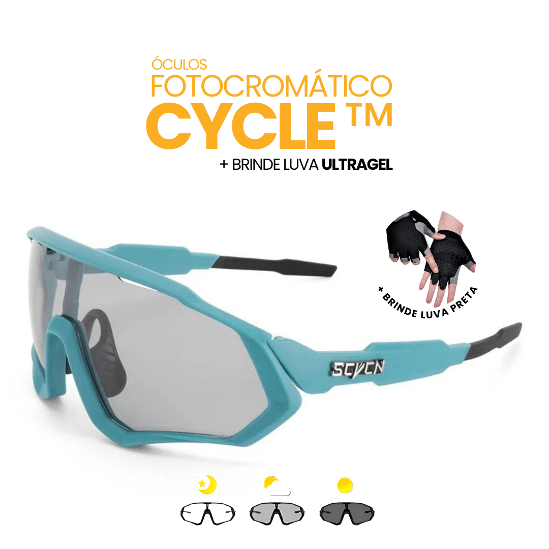 Óculos Fotocromático Cycle™ + BRINDE LUVA ULTRAGEL - Direct Ofertas