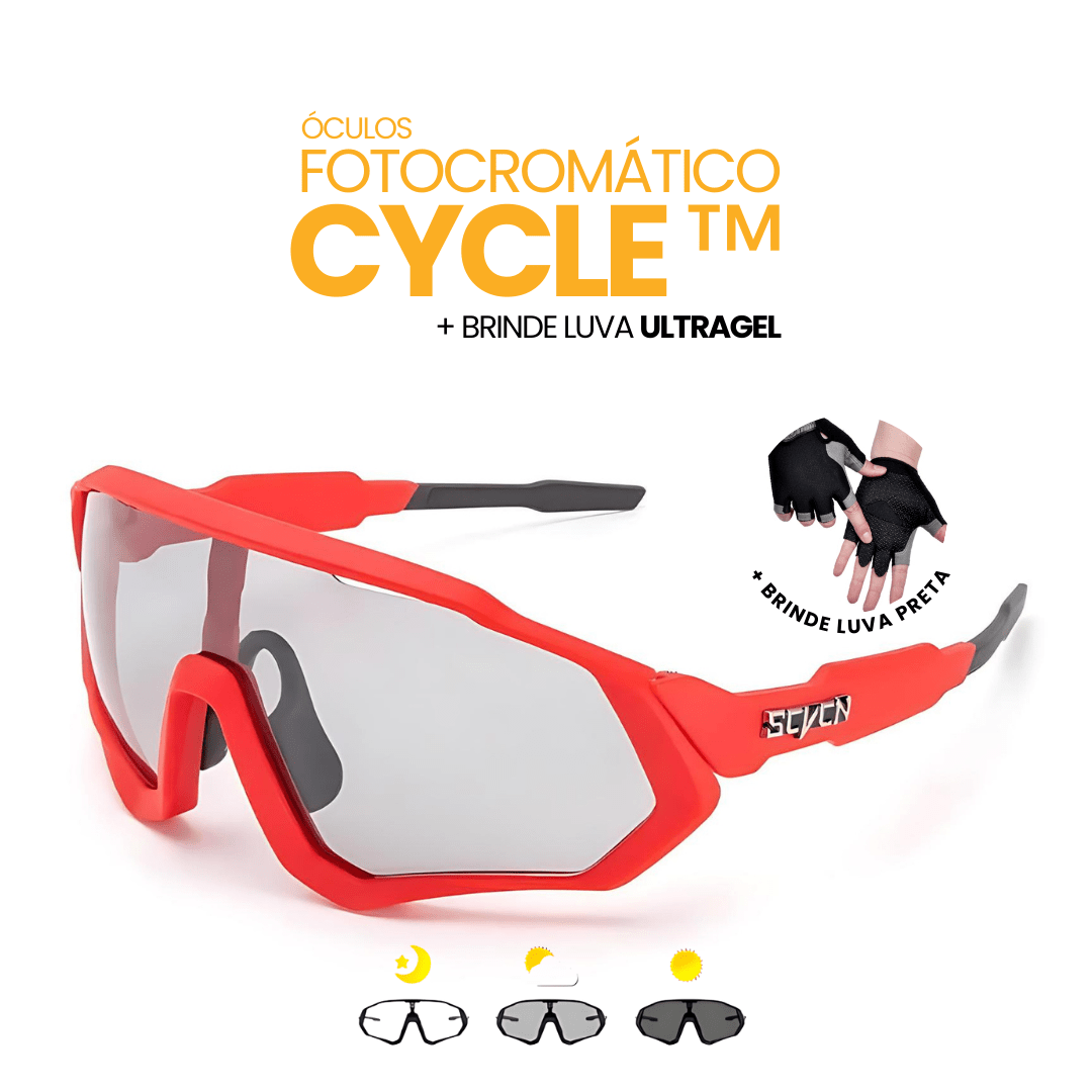 Óculos Fotocromático Cycle™ + BRINDE LUVA ULTRAGEL - Direct Ofertas