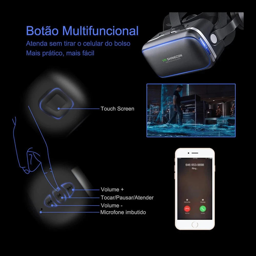 Óculos VR Realidade Virtual 3D Óculos VR Realidade Virtual 3D PS1 Direct Ofertas 