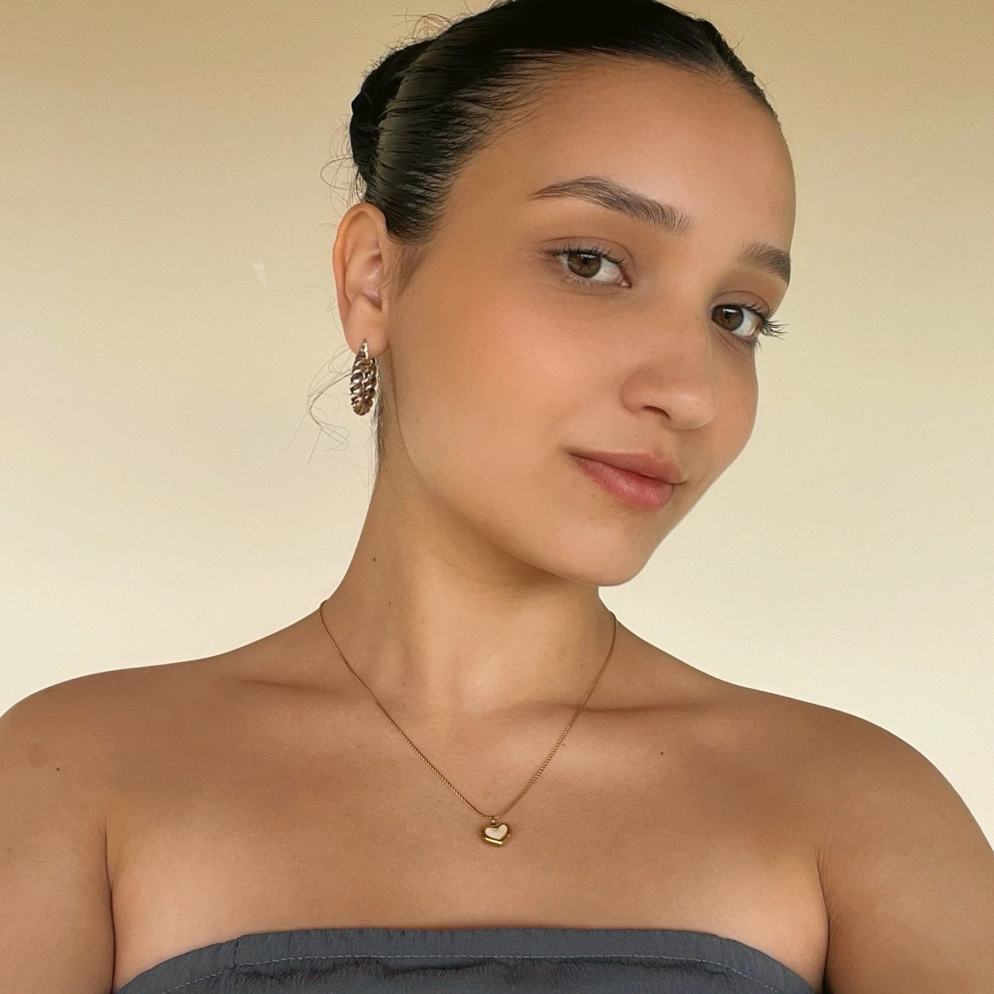 Para Minha Filha - Colar Coração Pérola Banhado a Ouro 18k - Direct Ofertas