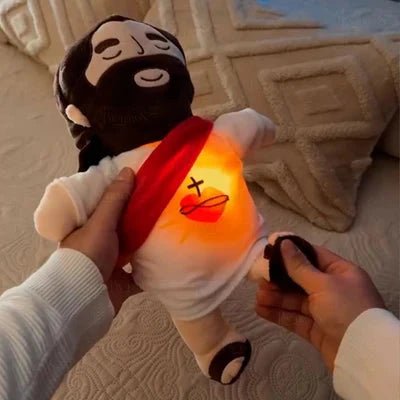 Pelúcia Menino Jesus que Respira e Acalma a Alma - Direct Ofertas