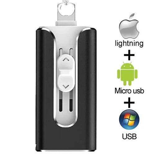 Pen Drive de Celular 4 em 1 - Multi Operacional - Direct Ofertas