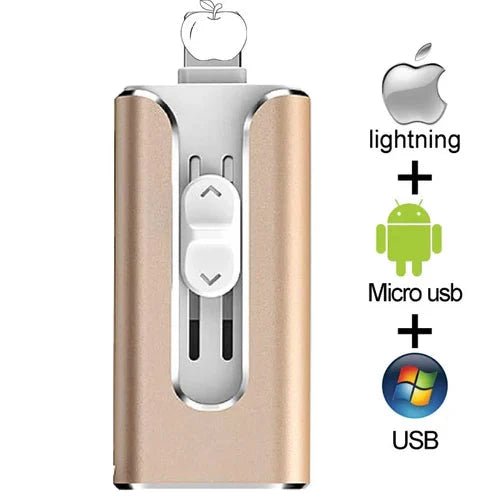 Pen Drive de Celular 4 em 1 - Multi Operacional - Direct Ofertas