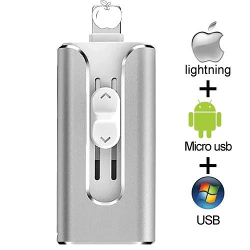 Pen Drive de Celular 4 em 1 - Multi Operacional - Direct Ofertas