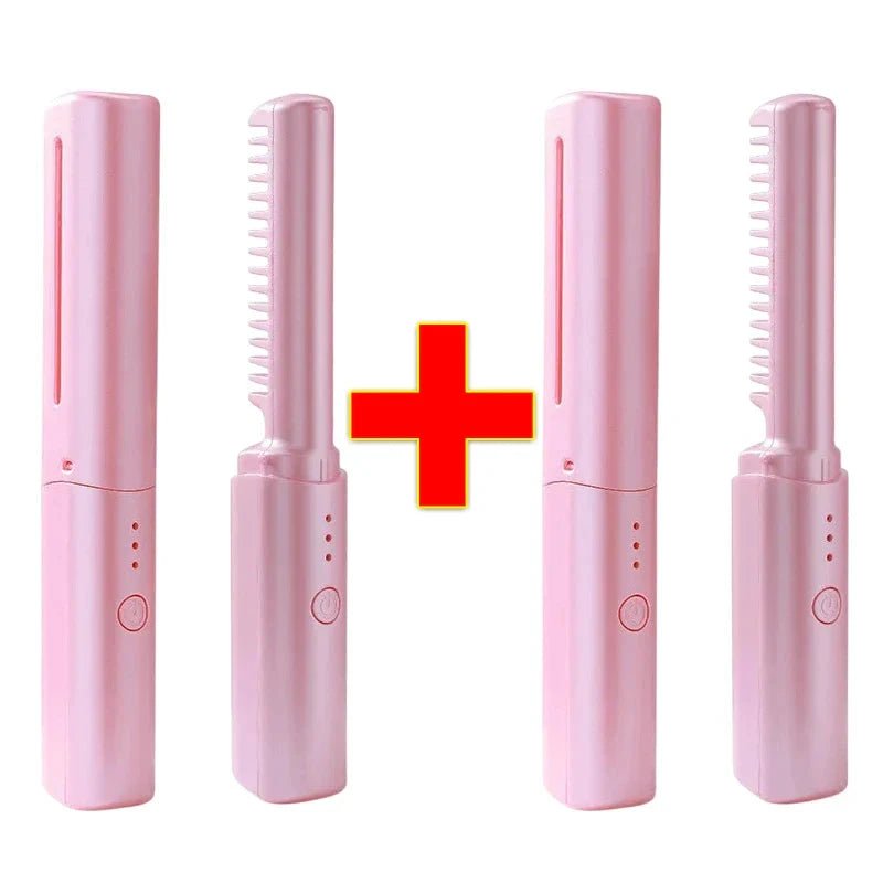 Pente Alisador de Cabelo 5 em 1 Sem Fio InfiniteGlam - Direct Ofertas