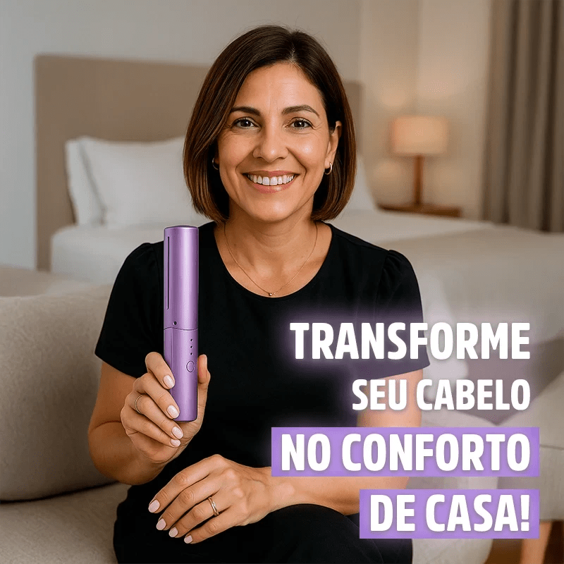 Pente Alisador de Cabelo 5 em 1 Sem Fio InfiniteGlam - Direct Ofertas