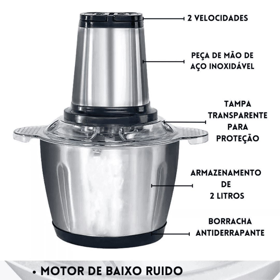 Pica Tudo Inox | Cozinha Prática - Direct Ofertas