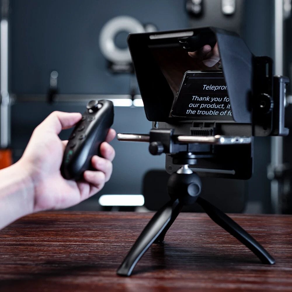 ProPrompt - Teleprompter para Smartphones e Câmera com Controle Remoto - Direct Ofertas