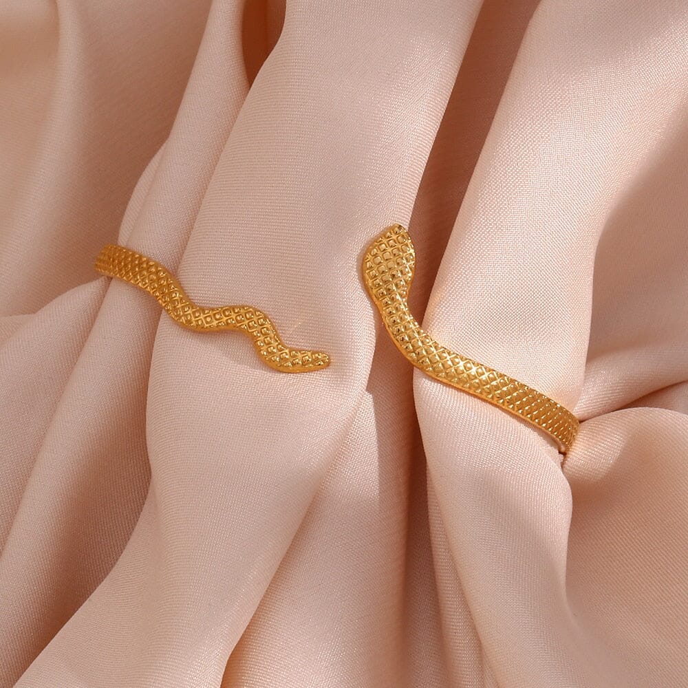 Pulseira Feminina Serpente Banhada a Ouro - Direct Ofertas
