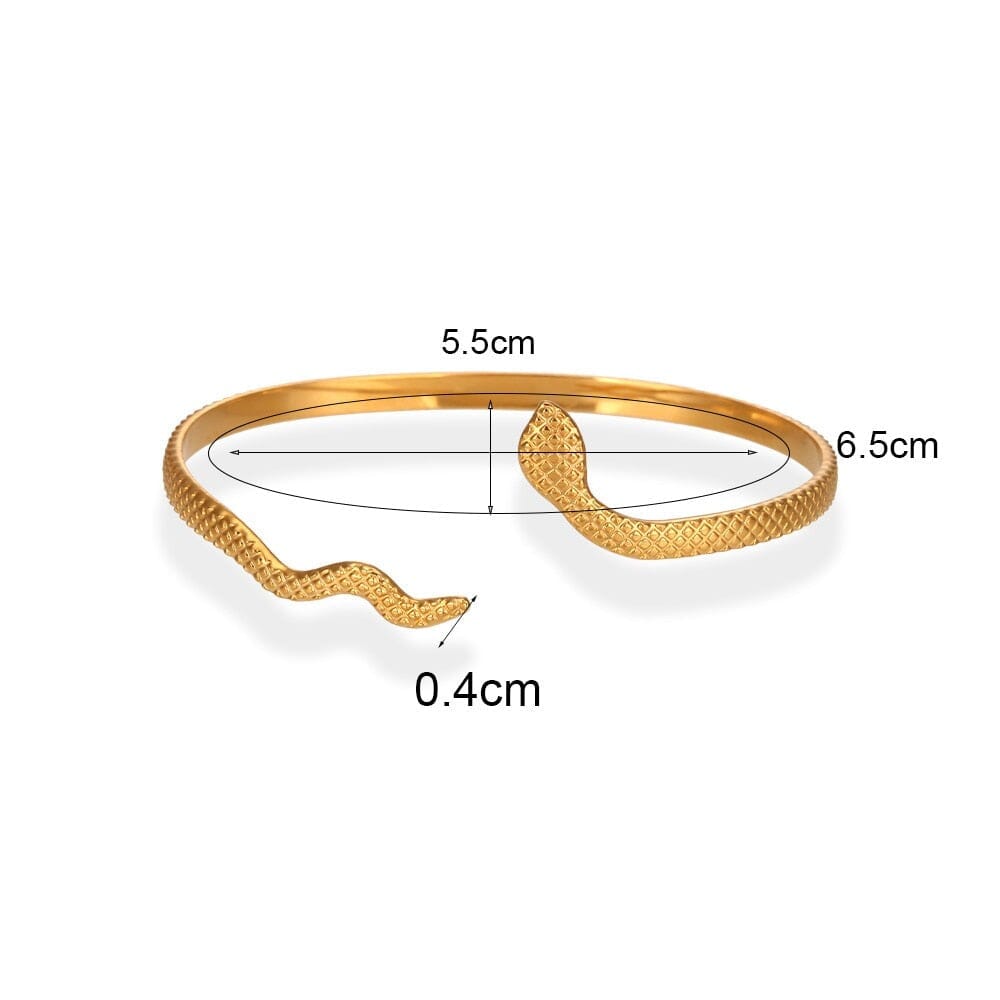 Pulseira Feminina Serpente Banhada a Ouro - Direct Ofertas