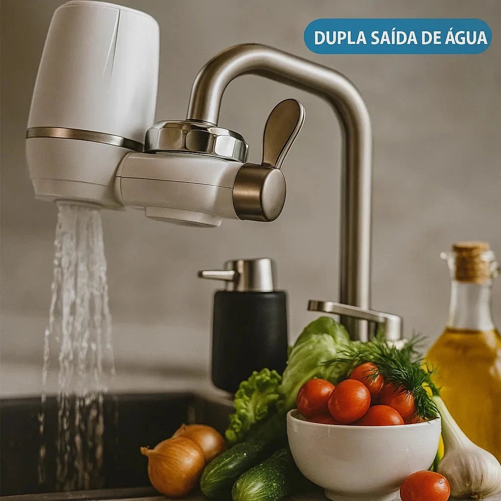 Purificador Filtro de Água para Torneira - AquaShield - Direct Ofertas