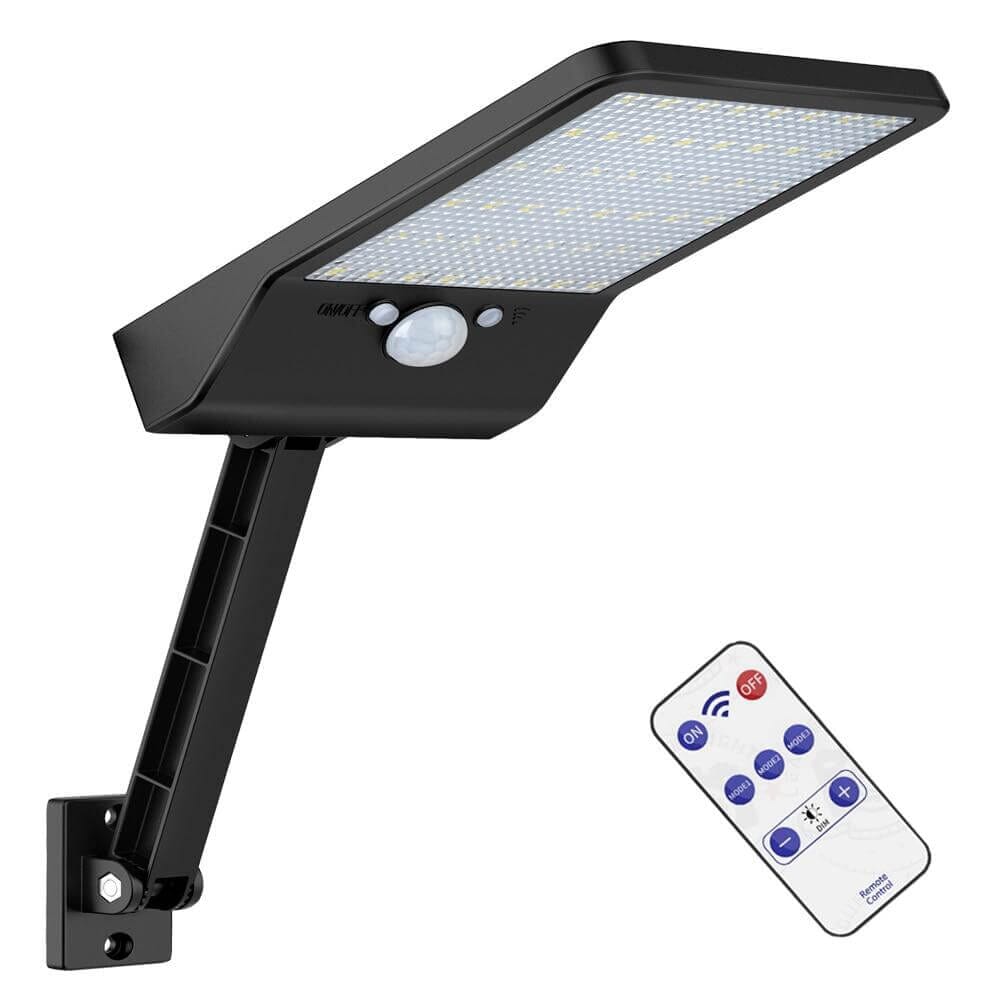 Refletor Solar LED Super Econômico com Controle Remoto Refletor Solar LED Super Econômico P13 Direct Ofertas Preto 