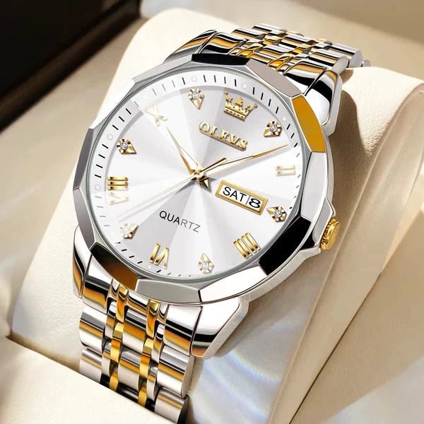 Relógio PREMIUM Luxury Gold - [FRETE GRÁTIS] - Direct Ofertas