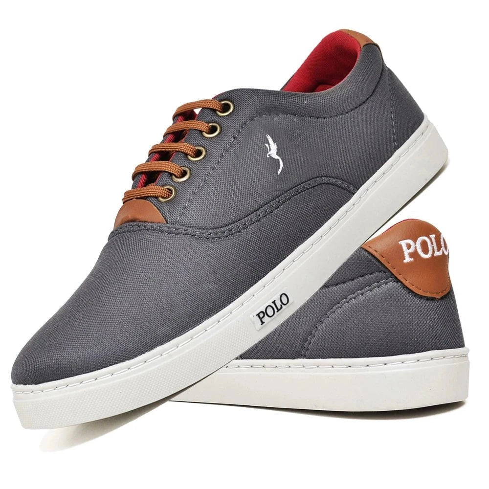 Sapatênis Masculino Polo Blu Sapatênis Masculino Polo Blu PS1 Direct Ofertas Cinza 37 