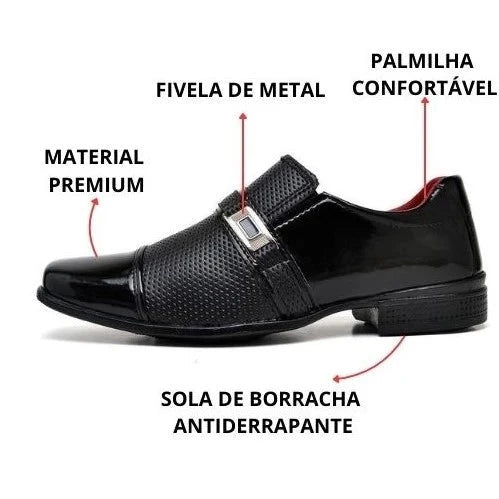 Sapato Social Masculino Verniz Sapato Social Masculino Verniz PS1 Direct Ofertas 