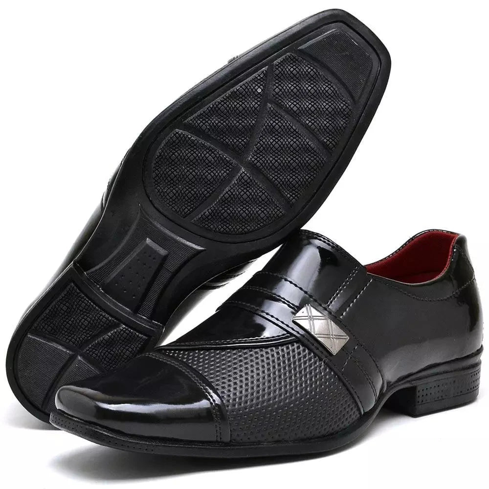 Sapato Social Masculino Verniz Sapato Social Masculino Verniz PS1 Direct Ofertas 816 PRETO VERNIZ 37 