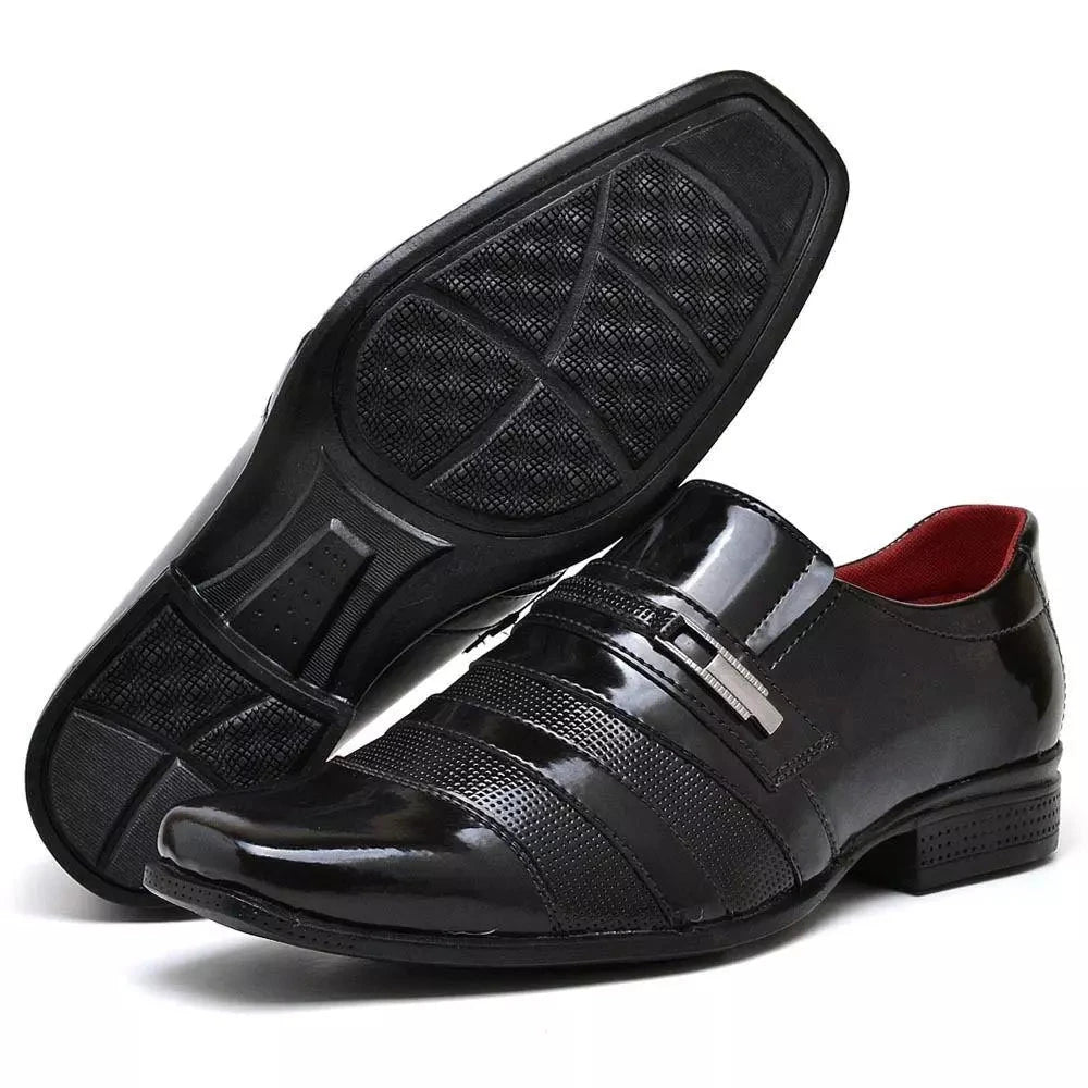 Sapato Social Masculino Verniz Sapato Social Masculino Verniz PS1 Direct Ofertas 828 PRETO VERNIZ 37 