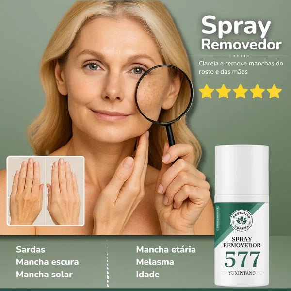 Spray Removedor de manchas de Sol, IDADE E MELASMA! Desconto+ Frete Grátis - Direct Ofertas