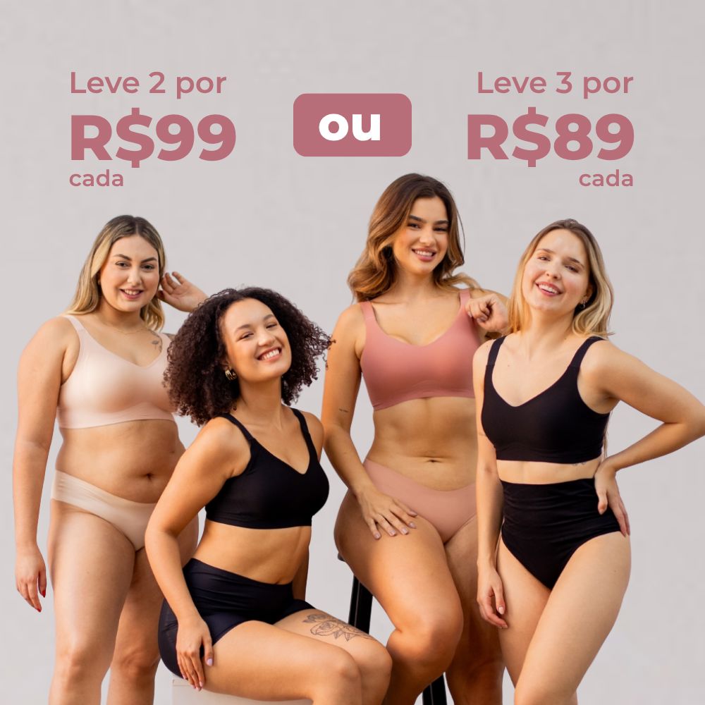 Sutiã Premium Reforçado Cygnuss Alta Sustentação e Conforto - Direct Ofertas