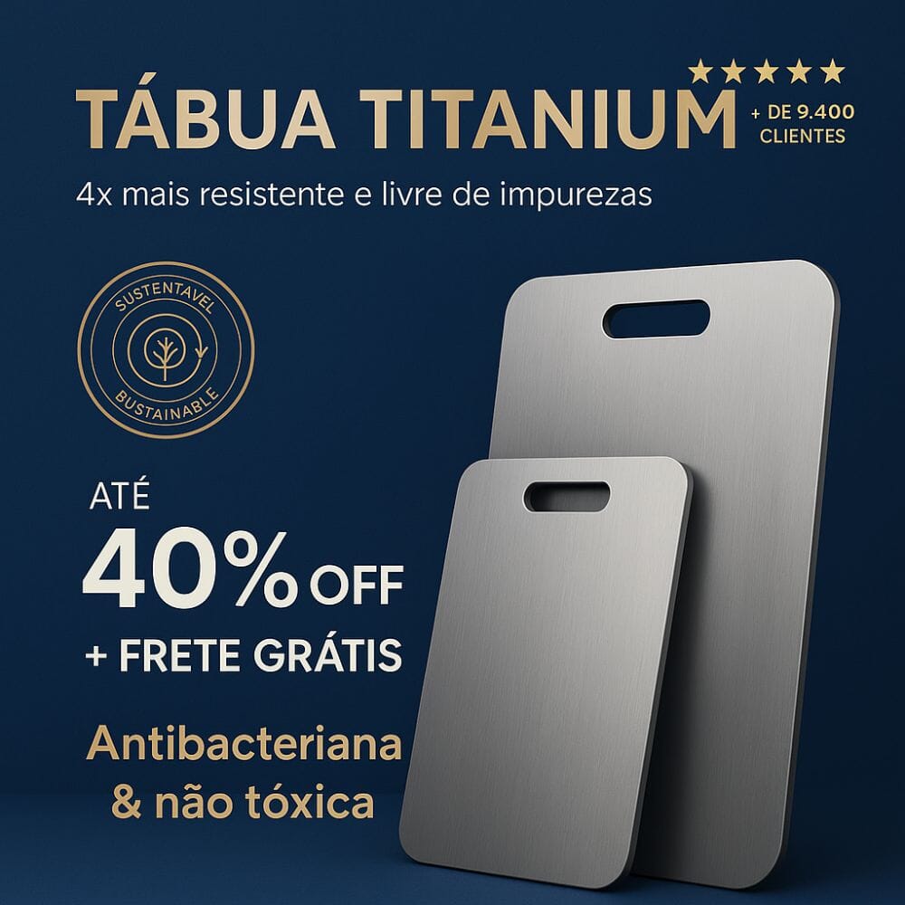 Tábua Titanium Pro - Corte Preciso e Higiene Máxima - Direct Ofertas