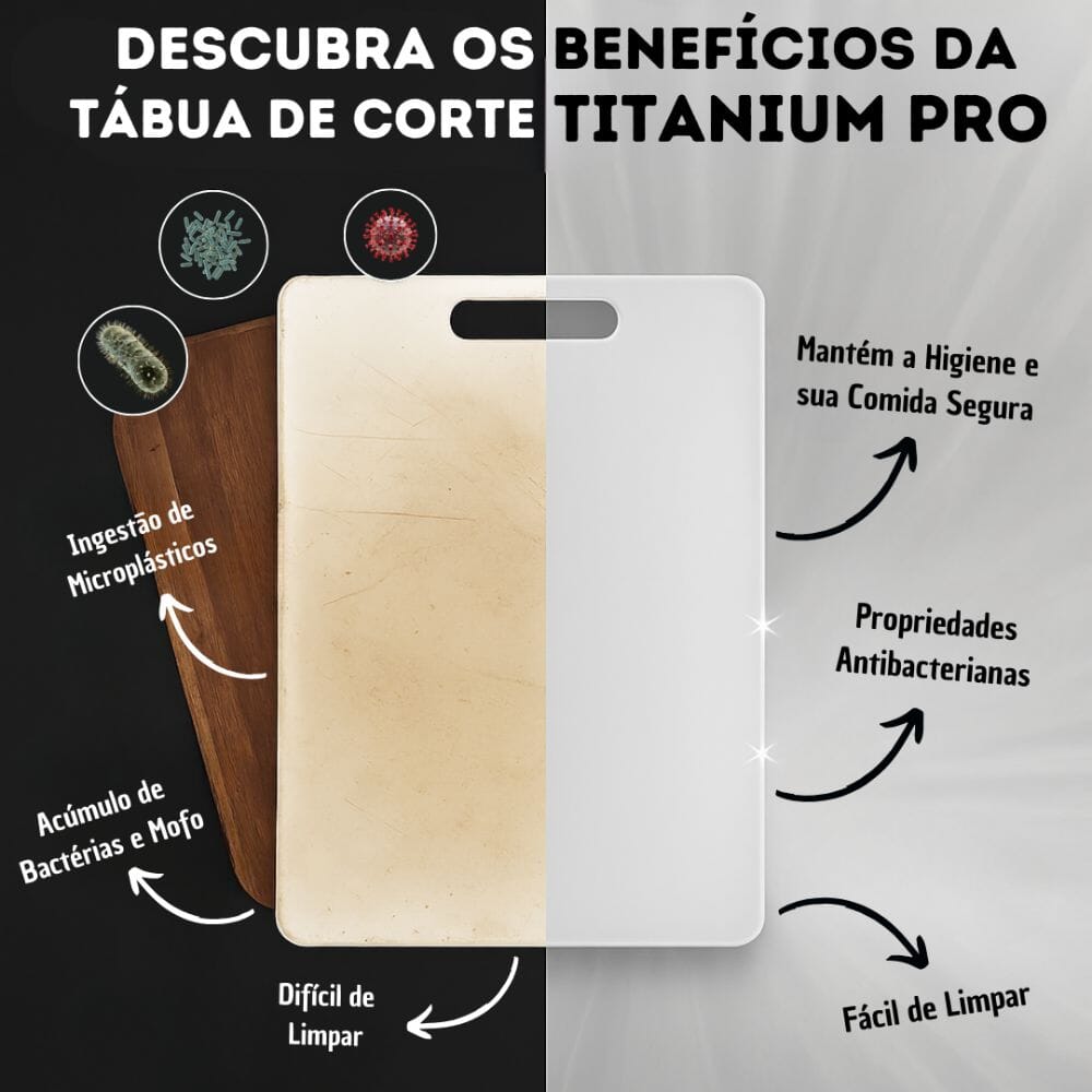 Tábua Titanium Pro - Corte Preciso e Higiene Máxima - Direct Ofertas
