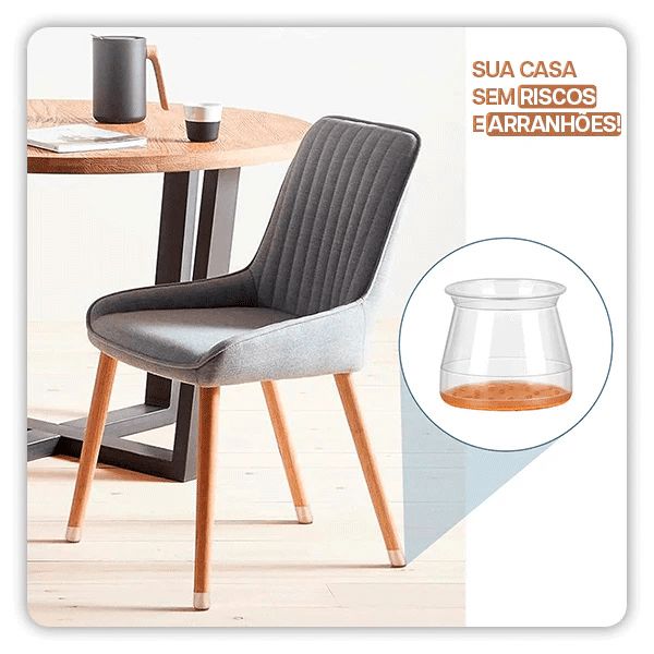 Tampa Para Pernas de Moveis - PéFlex® (Protege contra Riscos e Barulhos) - Direct Ofertas