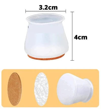 Tampa Para Pernas de Moveis - PéFlex® (Protege contra Riscos e Barulhos) Tampa Para Pernas de Moveis P9 Direct Ofertas 