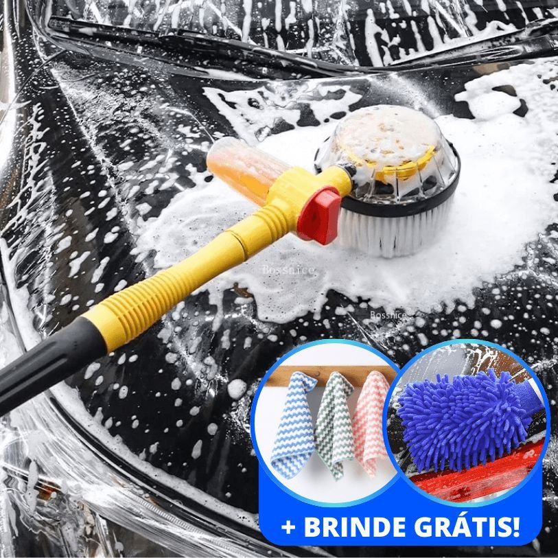 TurboClean© - Escova Giratória para Lavagem de Veículos (+Brinde Grátis) - Direct Ofertas