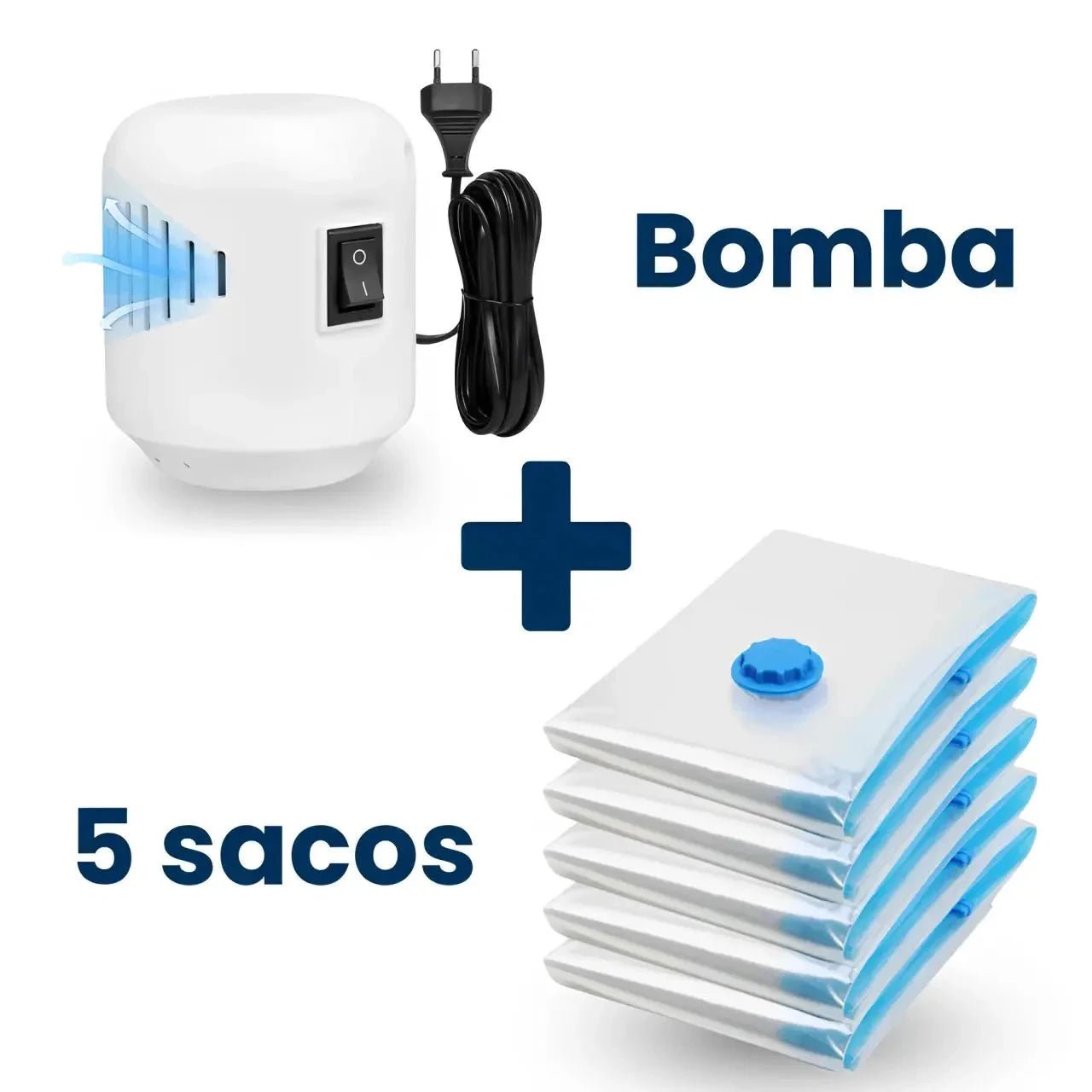 Vacuum Pro – Kit Compactador com Bomba Elétrica - Direct Ofertas