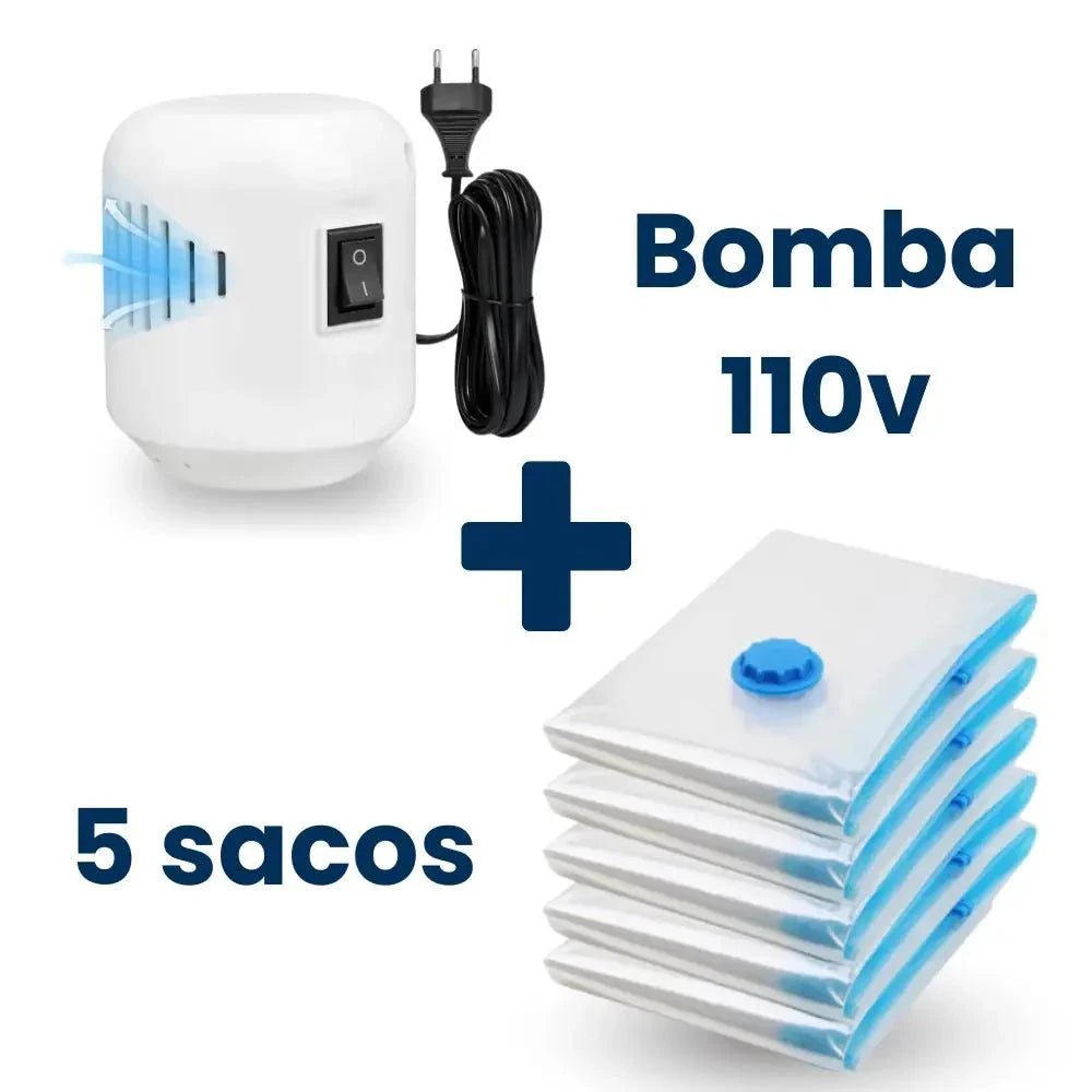 Vacuum Pro – Kit Compactador com Bomba Elétrica - Direct Ofertas