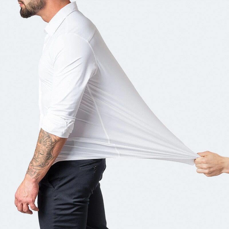 Camisa Flexível Ultra Comfort® Tecido Seda Gelo - Não amarrota - Direct Ofertas