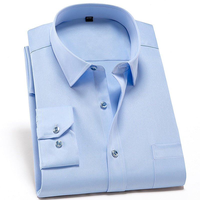 Camisa PremiumElastic™ - Camisa Social Premium Elástica Masculina - Direct Ofertas
