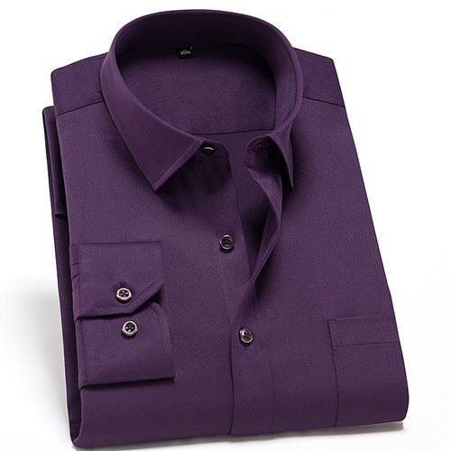 Camisa PremiumElastic™ - Camisa Social Premium Elástica Masculina - Direct Ofertas